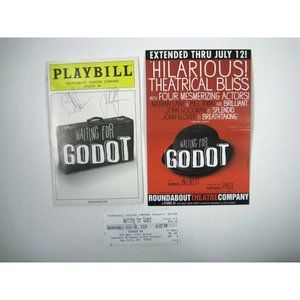 Waiting for Godot Playbill 2009 Theatre Ticket Bill Irwin John Glover Signed